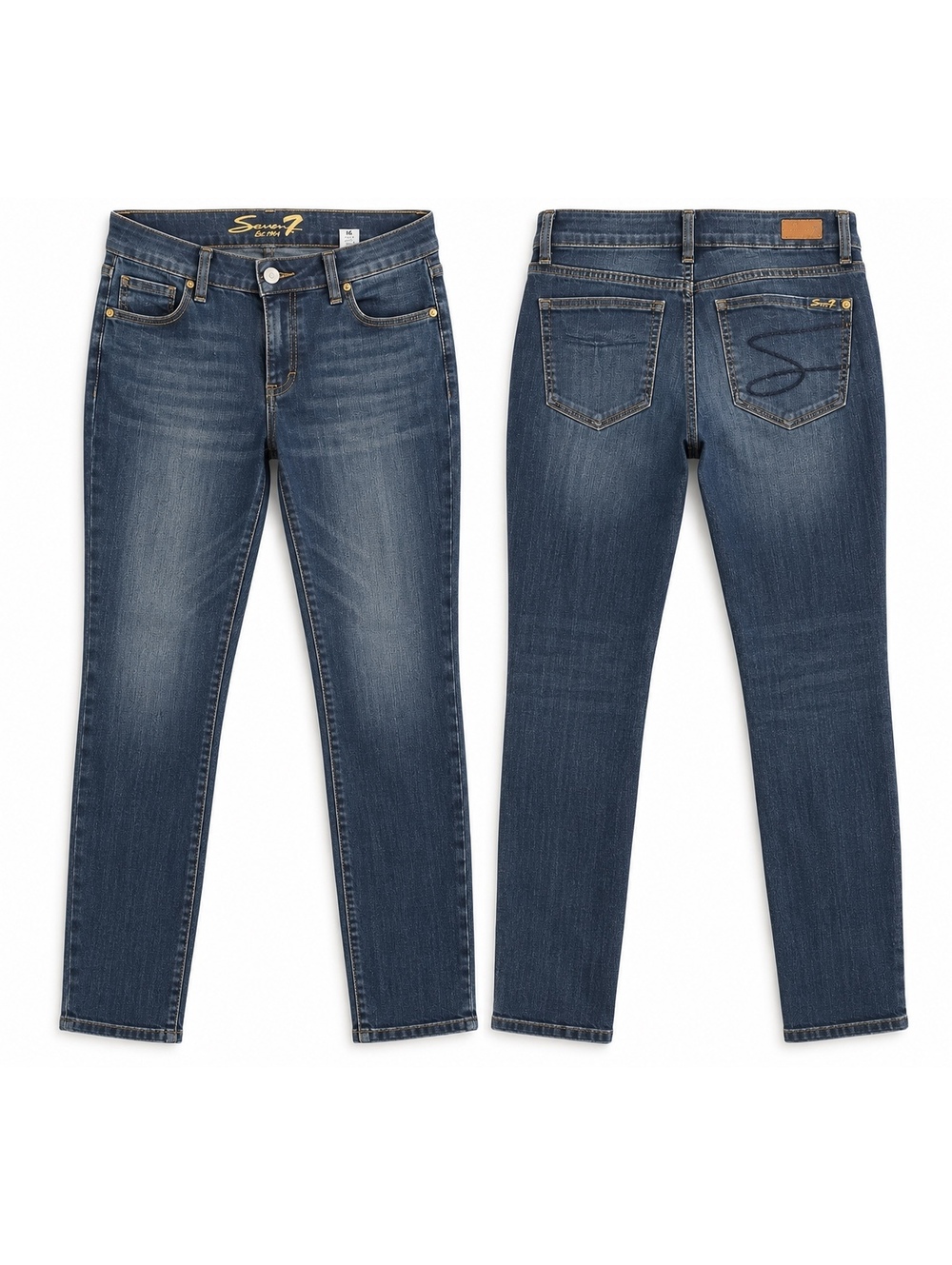 Seven7 Women's Skinny Blue Denim Jeans Size 16